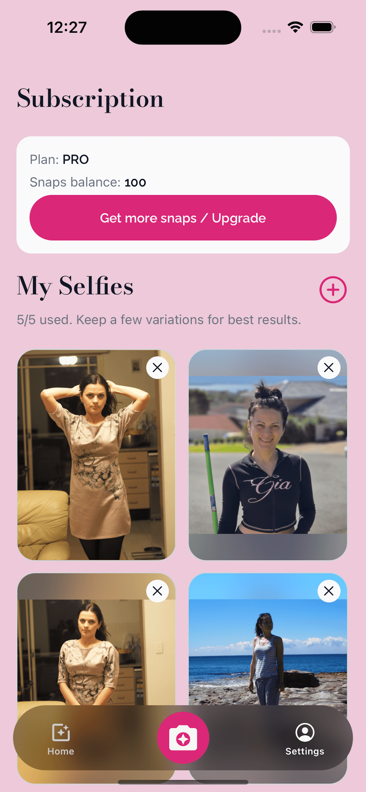 Snap or upload